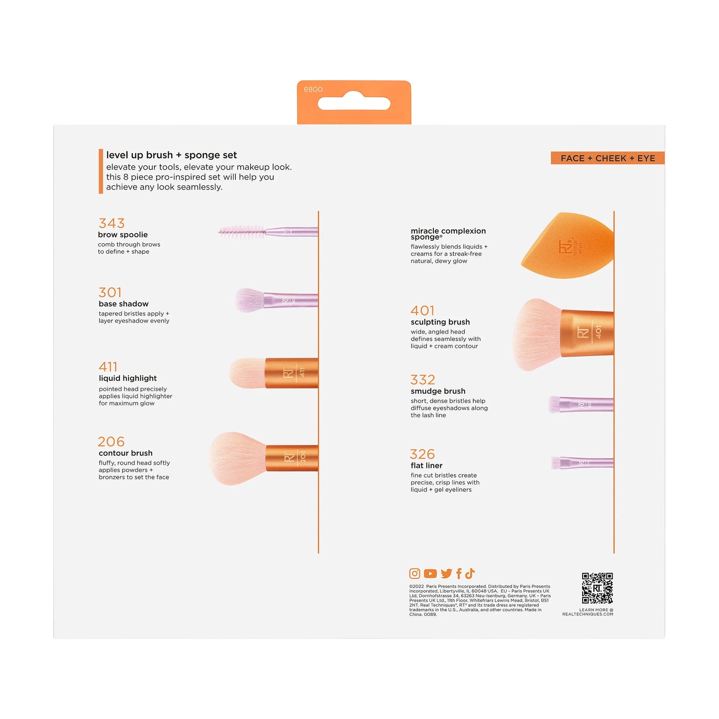 Real Techniques Level Up Brush And Sponge Set – 6-Piece Kit For Flawless Makeup Application