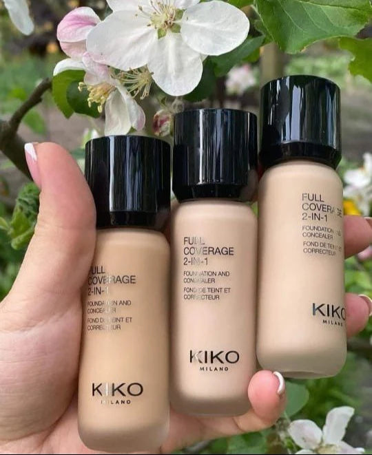 KIKO Milano Full Coverage 2-In-1 Foundation & Concealer- 25ml