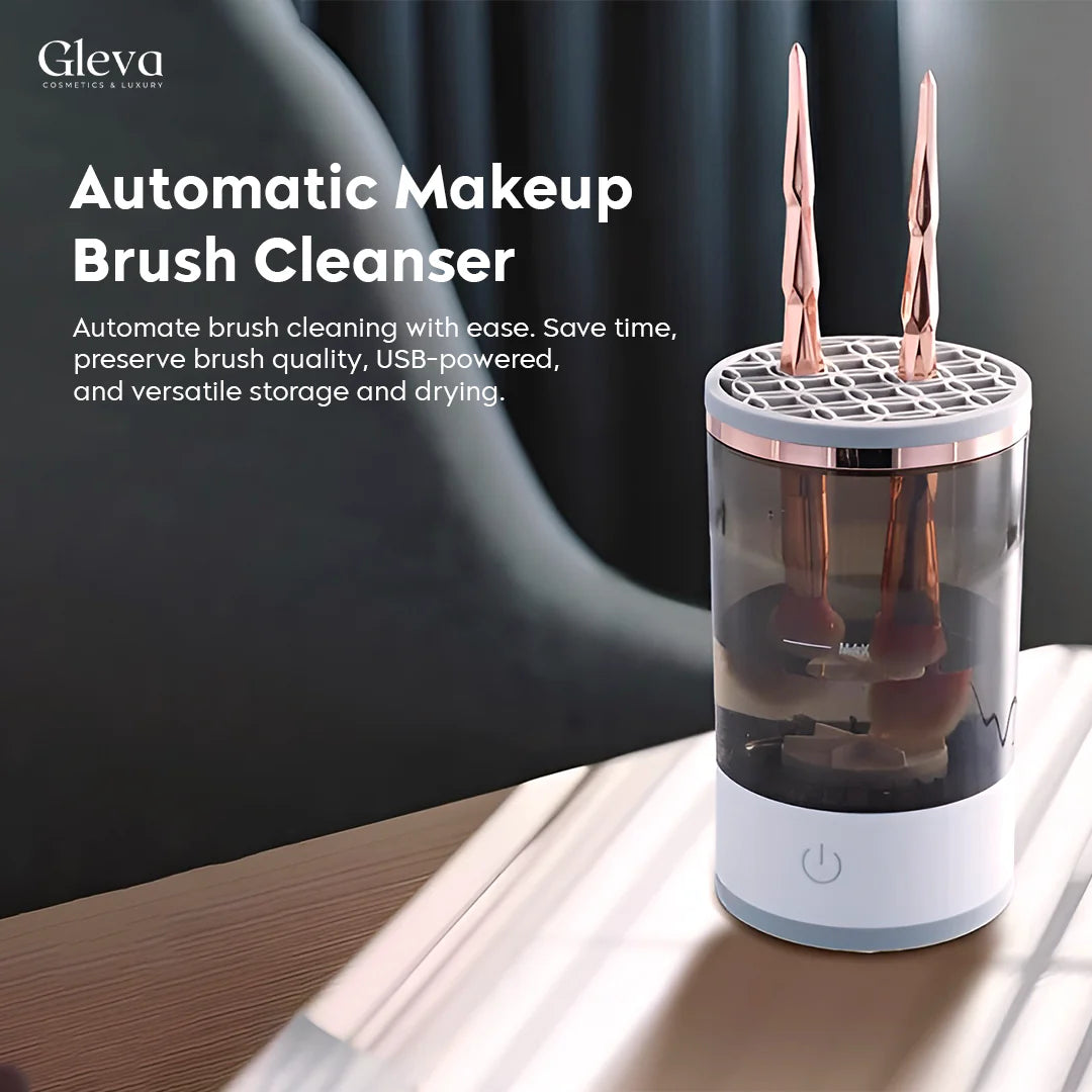3-in-1 Automatic Makeup Brush Cleaning Drying Stand