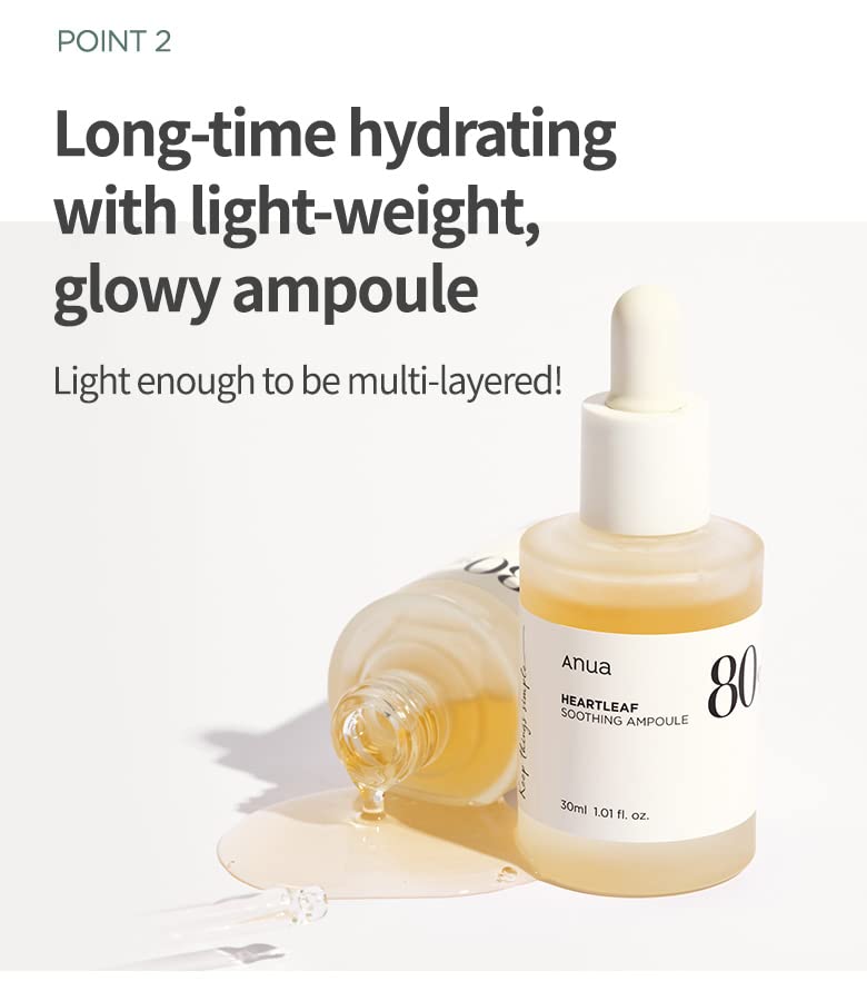 Anua Heartleaf 80 Moisture Soothing Ampoule - 30ml