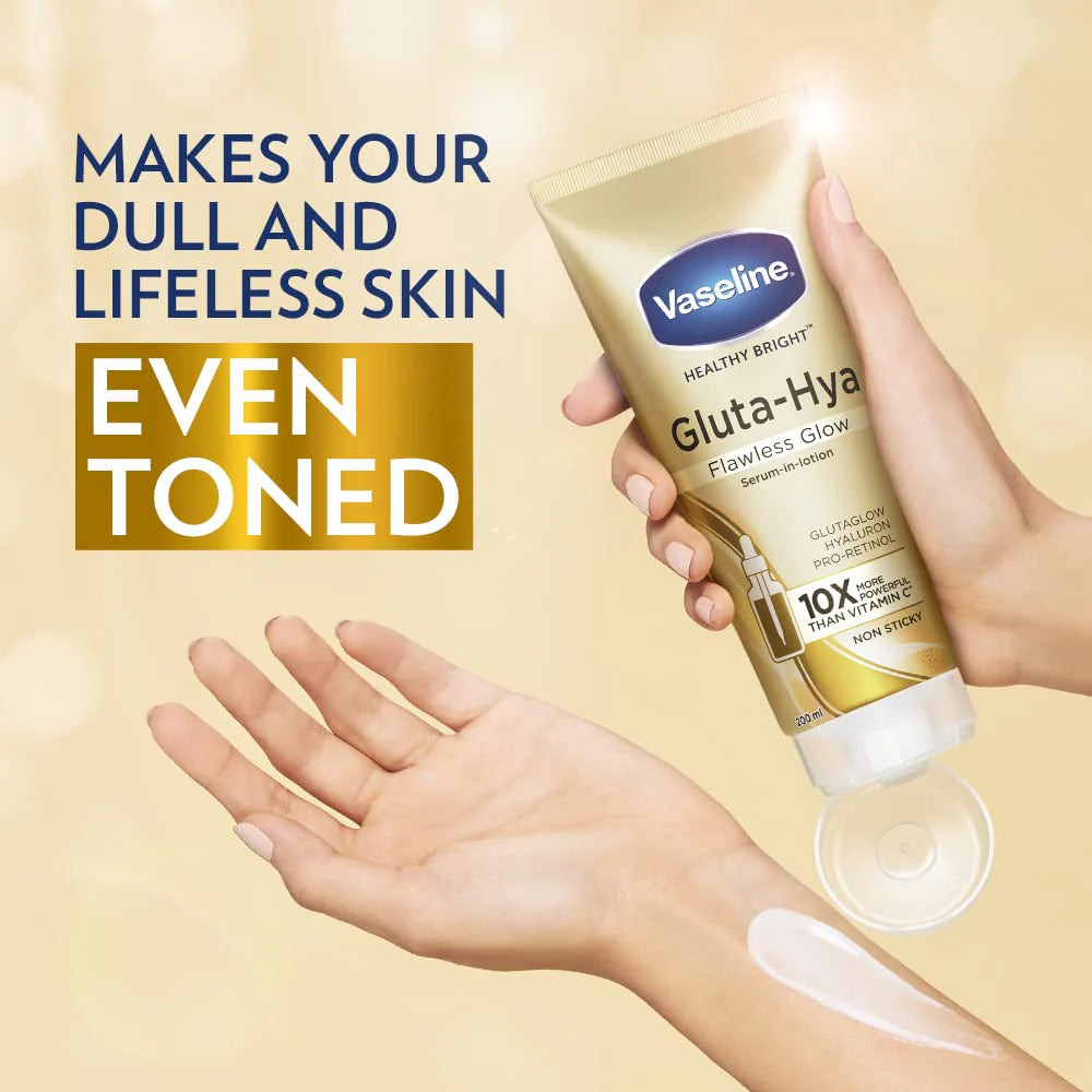 VASELINE ESSENTIAL GLUTA-HYA SERUM BURST BODY LOTION -330ml