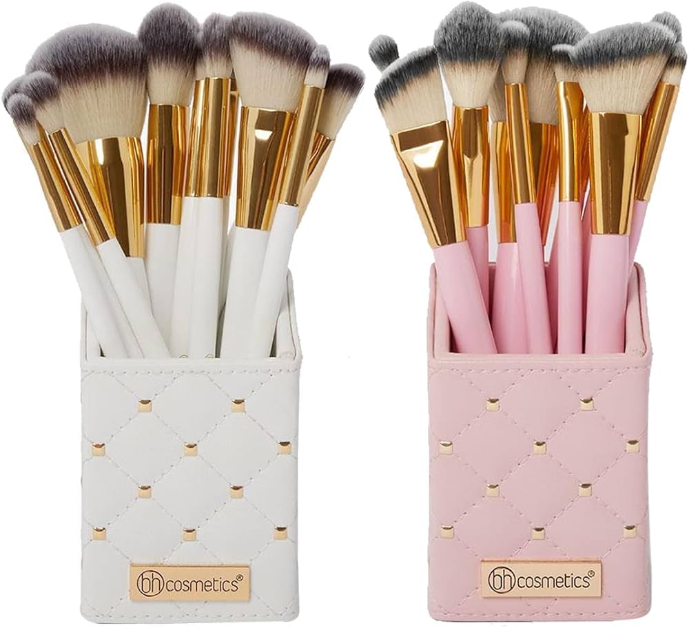 BH Pink Studded Elegance 12 Pc Brush Set (With Stand)