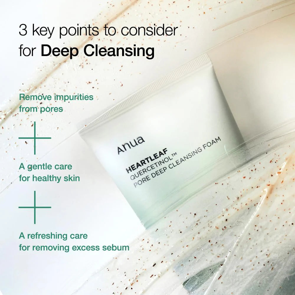 ANUA - Heartleaf Quercetinol Pore Deep Cleansing Foam 150ml