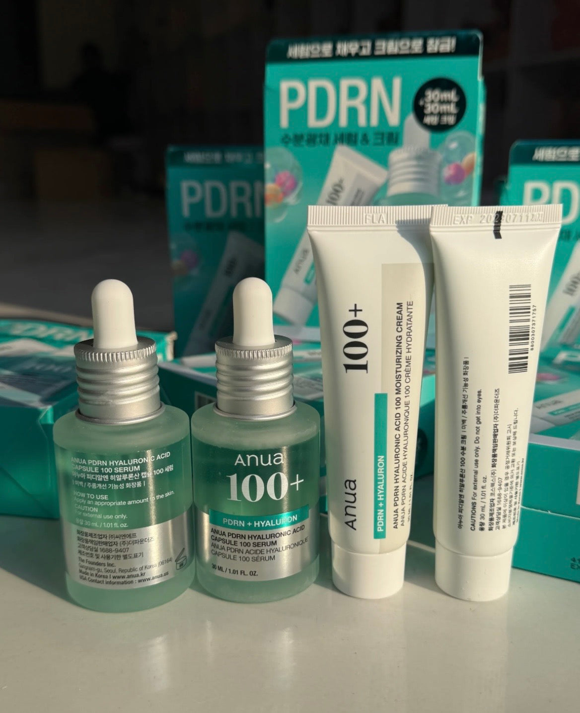 ANUA PDRN HYALURONIC ACID CAPSULE SET (SERUM30ML+CREAM30ML)
