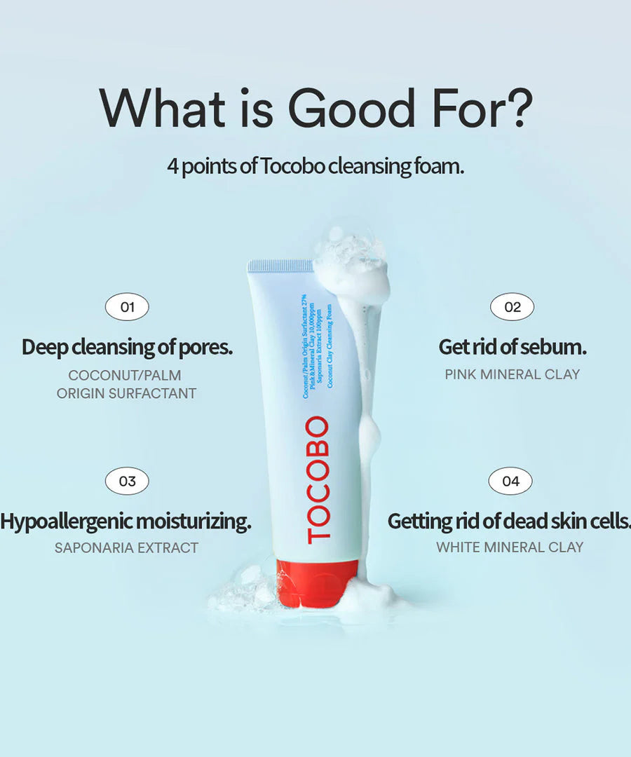 TOCOBO - Coconut Clay Cleansing Foam -150ml