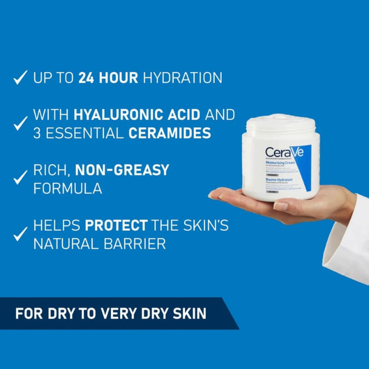 Cerave Moisturizing Cream For Dry To Very Dry Skin -340gm