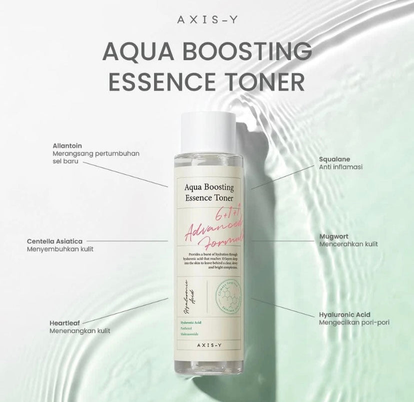 Axis-Y Aqua Boosting Essence Toner 150ml – Hydrating, Soothing & Balancing Toner For All Skin Types
