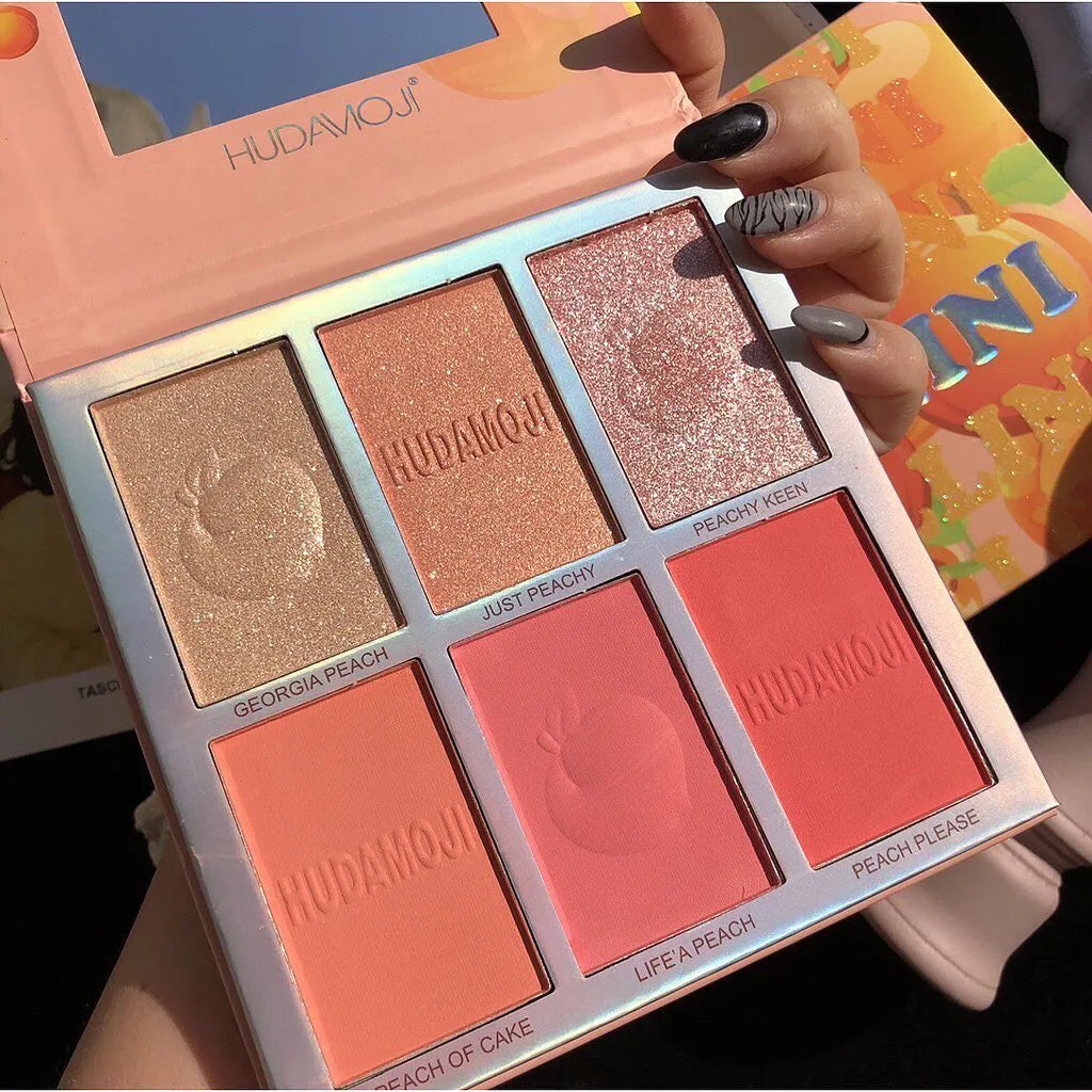 Hudamoji Bellini Blush & Highlighter Palette