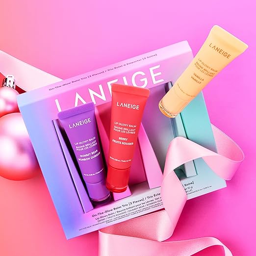 LANEIGE Lip Glowy Balm trio pack of 3 set
