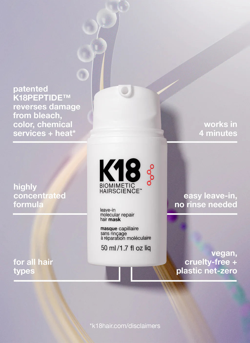 K18 Leave In Molecular Repair Hair Mask -50ml