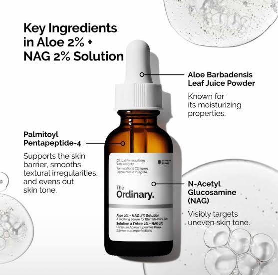 The Ordinary Aloe 2% + NAG 2% Solution -30ml