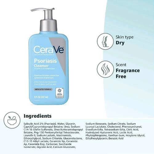 CeraVe Psoriasis Cleanser With Salicylic Acid Psoriasis Wash -237ml