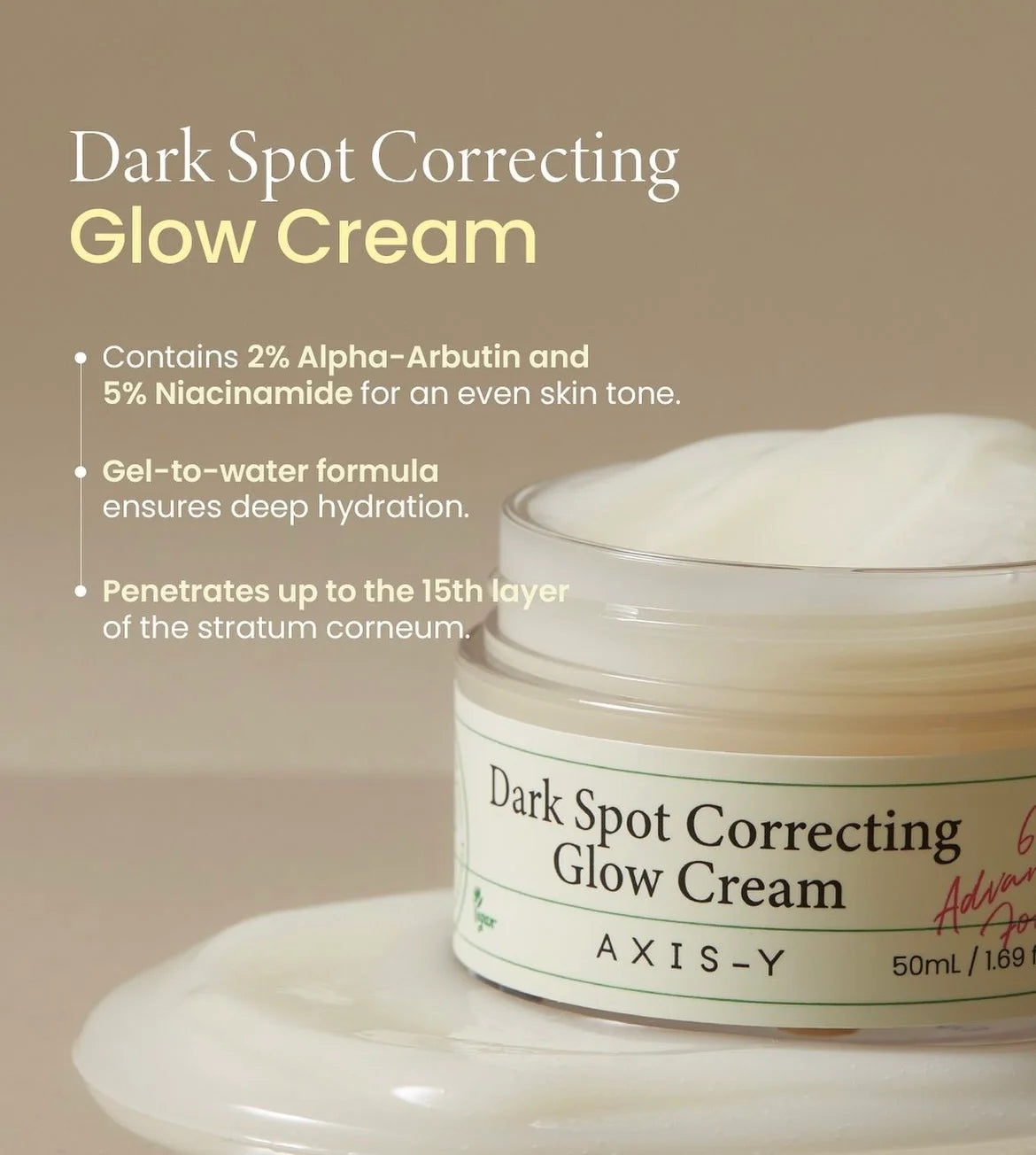 Axis-Y Dark Spot Correcting Glow Cream -50ml