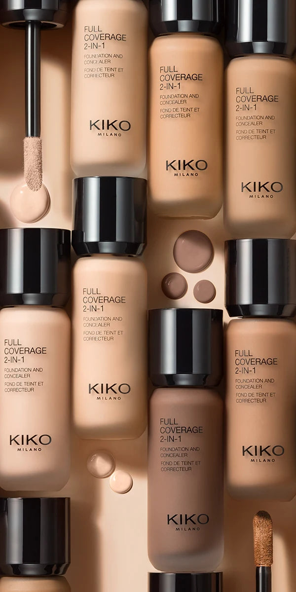 KIKO Milano Full Coverage 2-In-1 Foundation & Concealer- 25ml