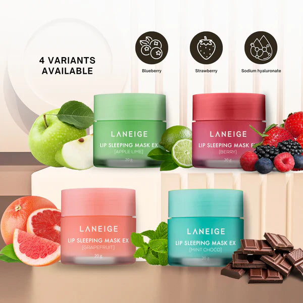 Laneige Lip Sleeping Mask Mini Kit – 4 X 8g For Soft Lips