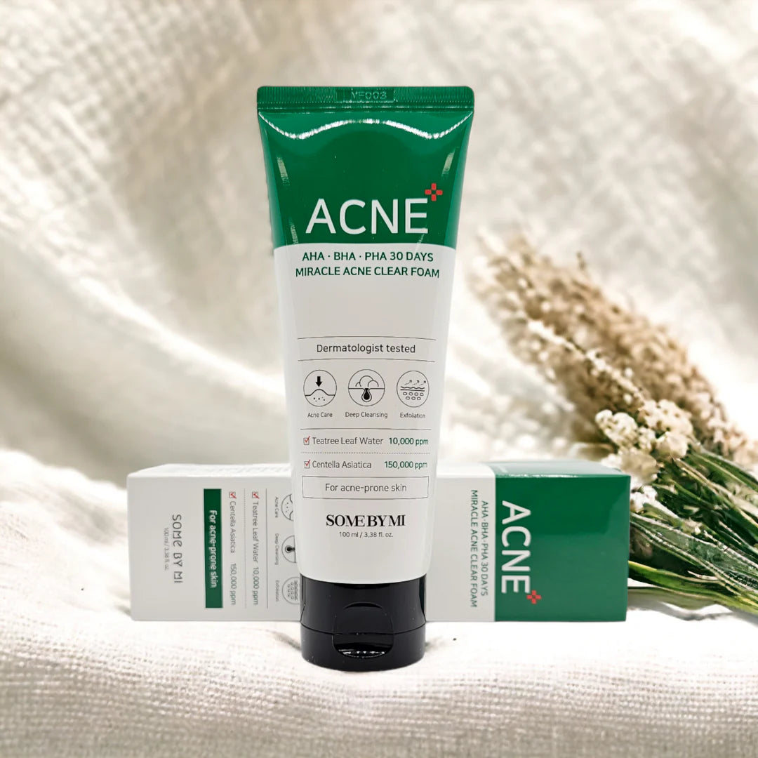 Some By MI- AHA BHA PHA 30 Days Miracle Acne Clear Foam -100ml