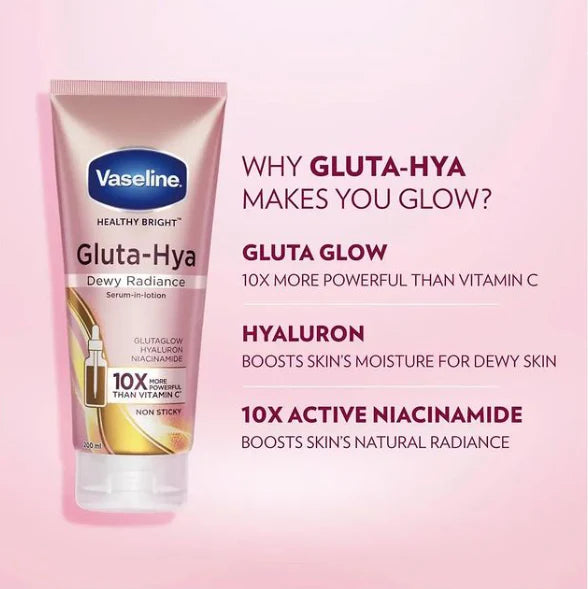 Vaseline Gluta-Hya Serum Burst Lotion Dewy Radiance -330ml