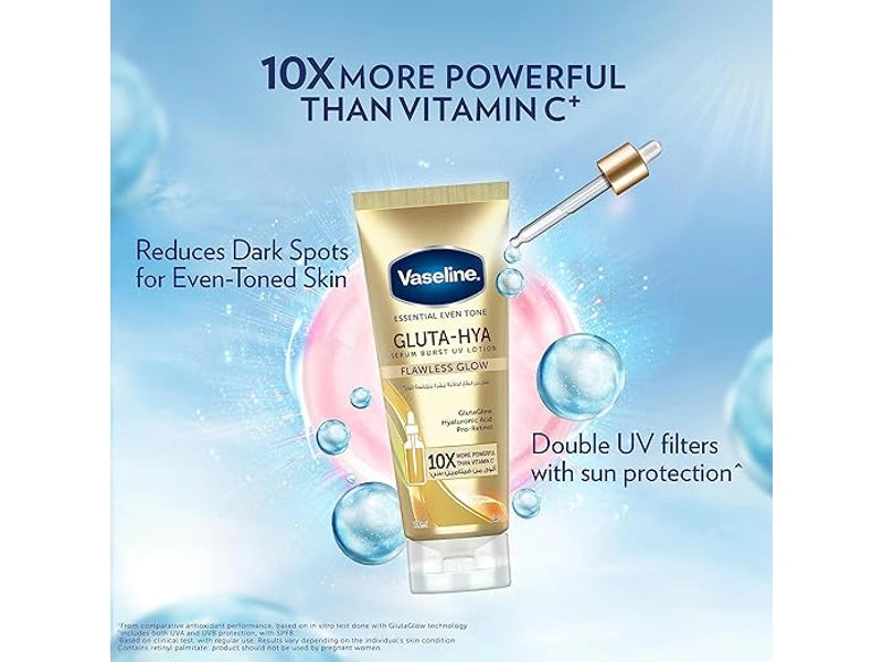 VASELINE ESSENTIAL GLUTA-HYA SERUM BURST BODY LOTION -330ml