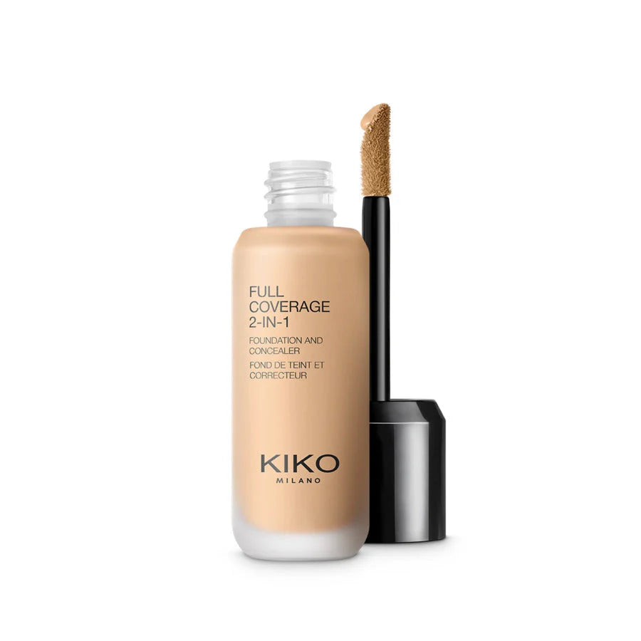 KIKO Milano Full Coverage 2-In-1 Foundation & Concealer- 25ml