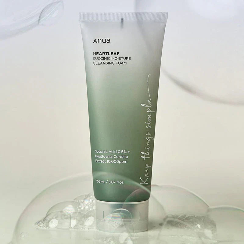 Anua Heartleaf Succinic Moisture Cleansing Foam -150ml