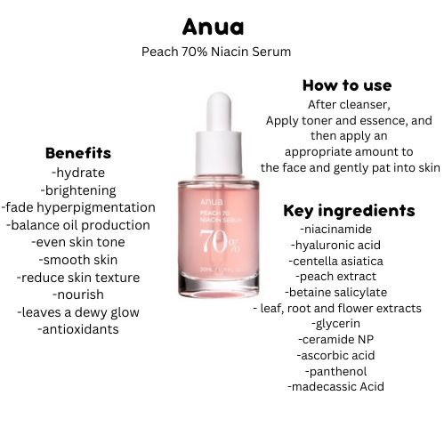 Anua Peach 70 Niacin Serum/30ml