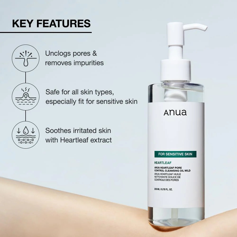 Anua – Heartleaf Pore Control Cleansing Oil Mild -200ml