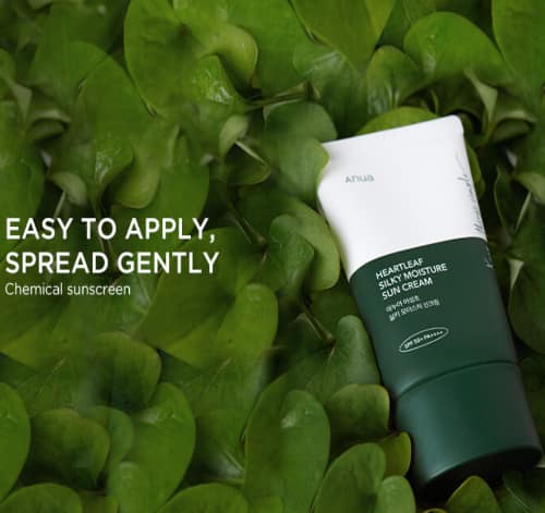 Anua Heartleaf Silky Moisture Sun Cream SPF50+ PA++++ – 50mL + 10mL Special Set