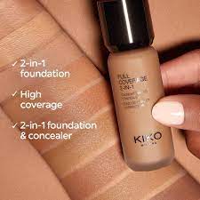 KIKO Milano Full Coverage 2-In-1 Foundation & Concealer- 25ml