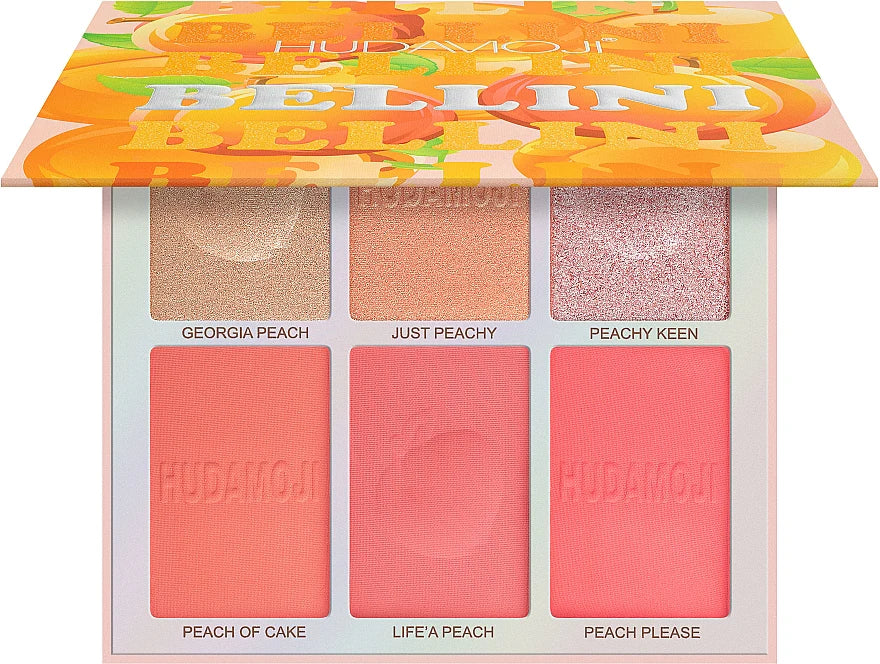 Hudamoji Bellini Blush & Highlighter Palette