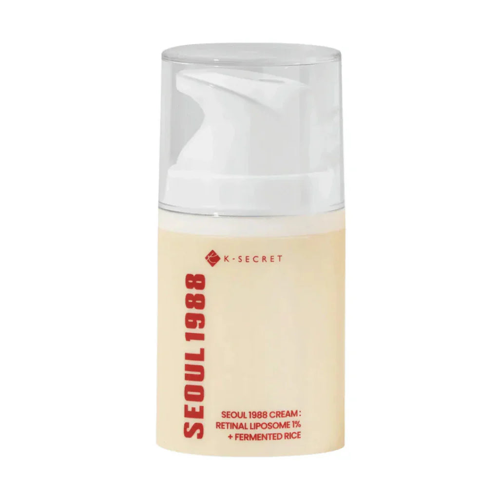 K-Secret Seoul 1988 Cream | Retinal Liposome 1% + Fermented Rice β 50ml Anti-Aging Moisturizer