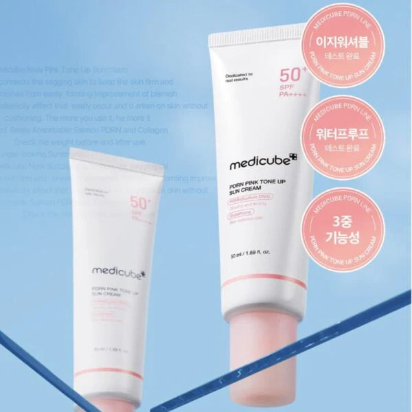 Medicube PDRN Pink Tone Up Sun Cream SPF 50+ PA++++ –50ml