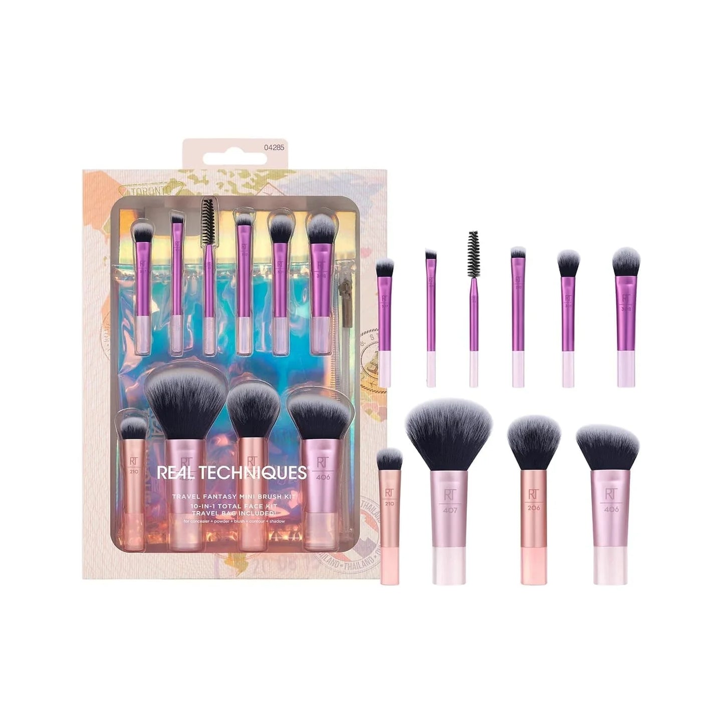 Real Techniques Travel Fantasy Mini Brush Set – Compact & Stylish Makeup Brushes
