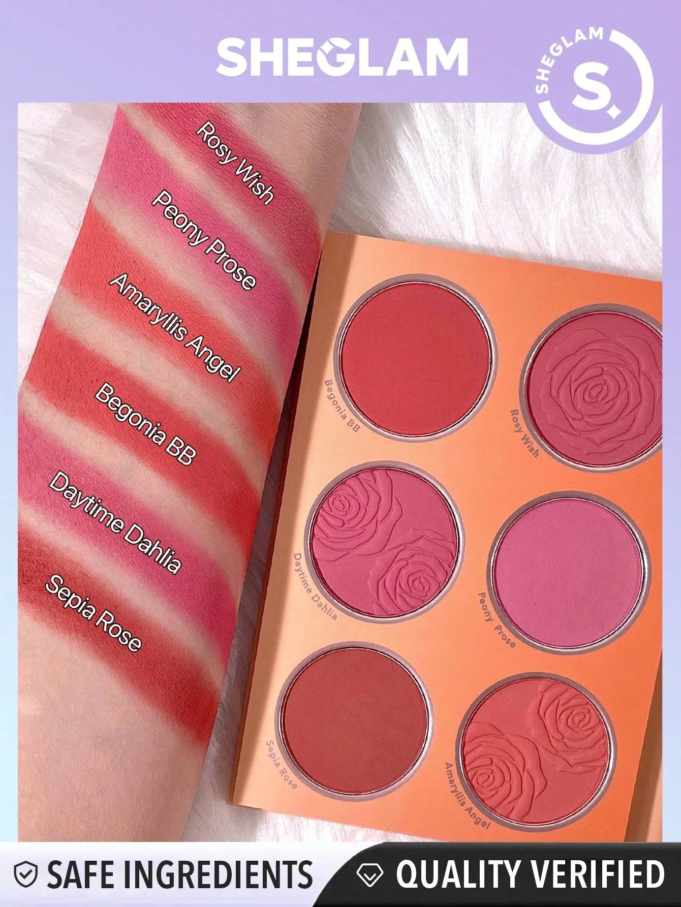SHEGLAM Floral Flush Blush Palette