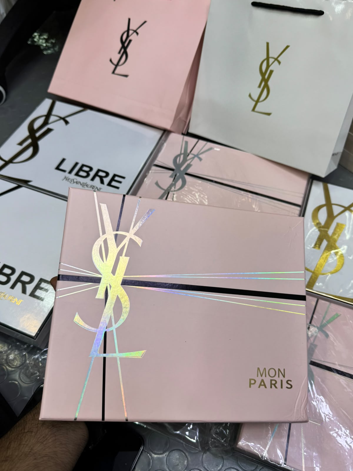 Ysl Mon Paris 7in1 Gift Set Pink Box And Bag