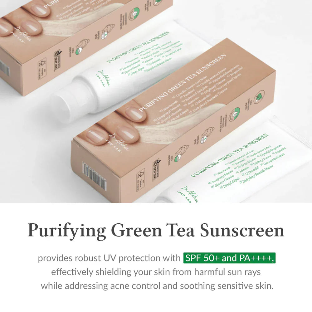 Dr. Althea Green Tea Sunscreen SPF 50+ PA++++ 50ml – Lightweight Korean Sunblock