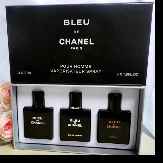 Bleu De Chanel 3 In 1 Perfume Gift Set -30ml | Chanel Fragrance