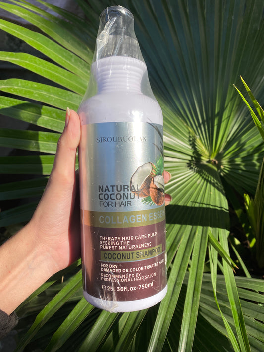 SIKOURUOLAN Natural Coconut Collagen Essence Hair Shampoo -750ml