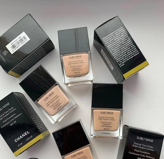 CHANEL SUBLI'MINE Fluid Foundation SPF 20 – 75ml | Radiant, Long-Lasting Perfection