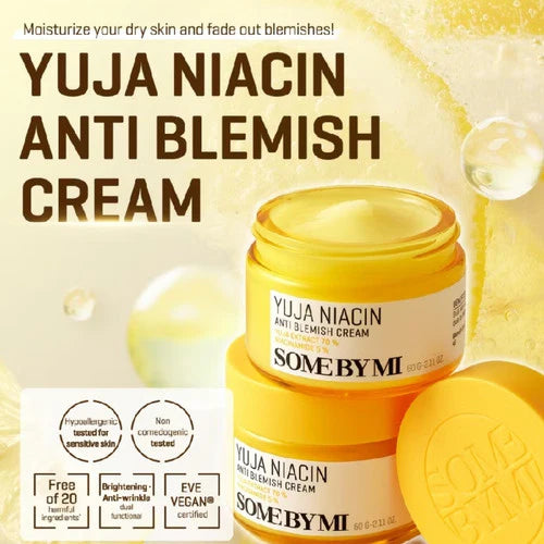 Some By Mi Yuja Niacin Anti Blemish Cream 60g – Brightening & Blemish Care