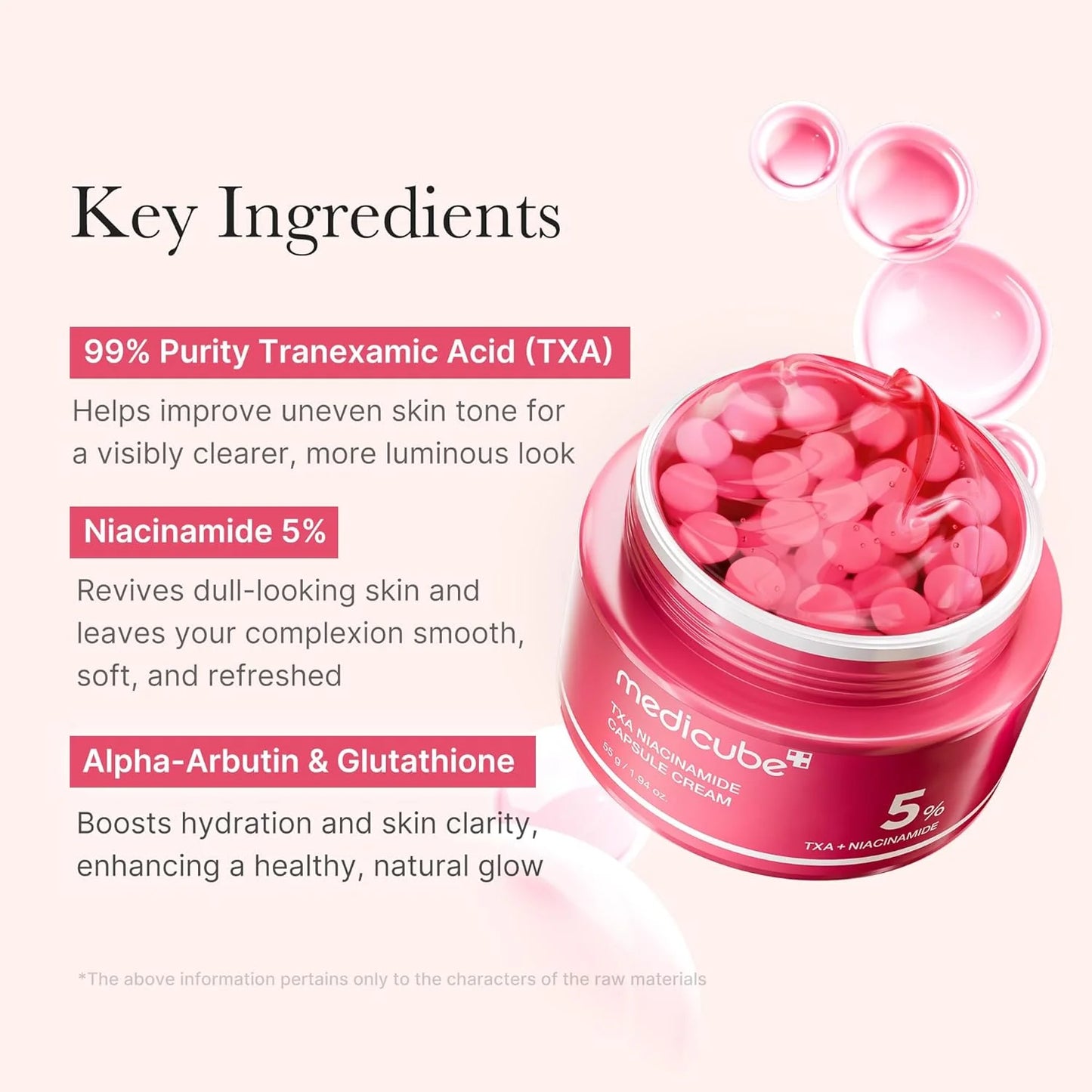 Medicube TXA Niacinamide Capsule Cream 55g – Brightening & Hydrating Face Cream