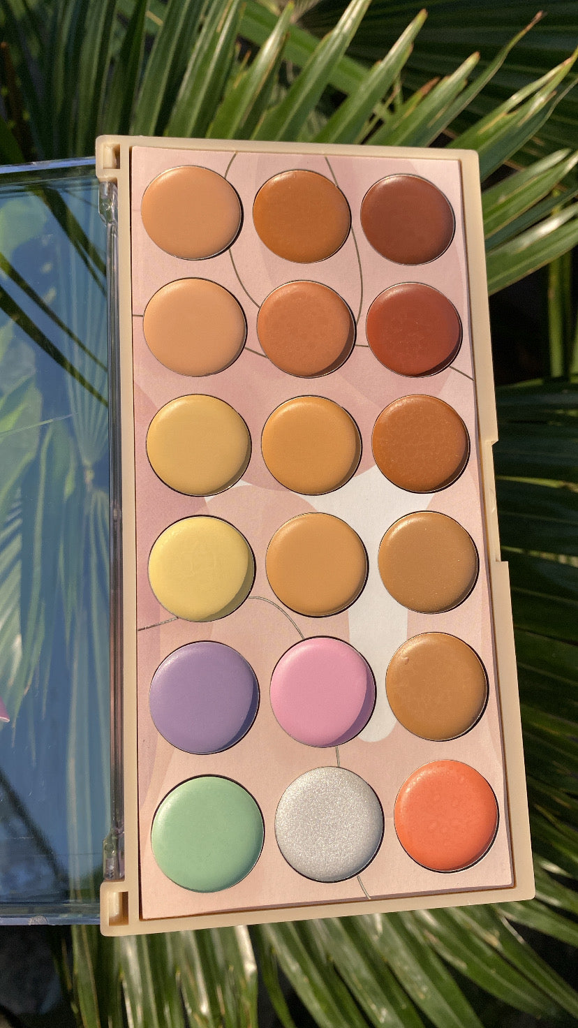 Miss Rose - Color Corrector and Concealer Palette (18 Color)