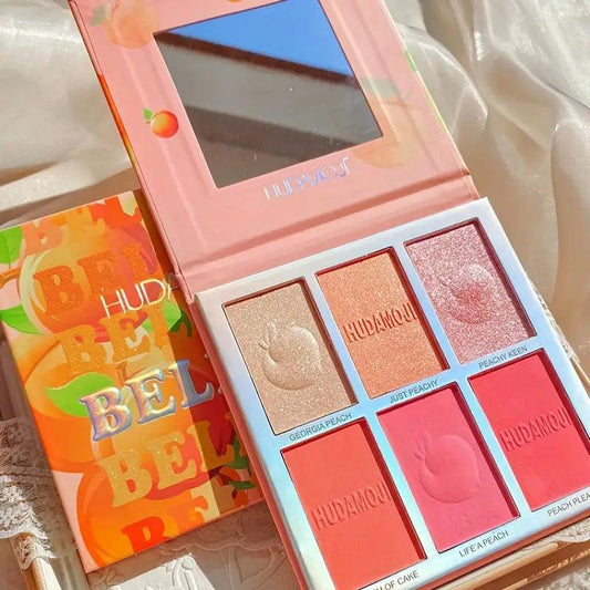 Hudamoji Bellini Blush & Highlighter Palette