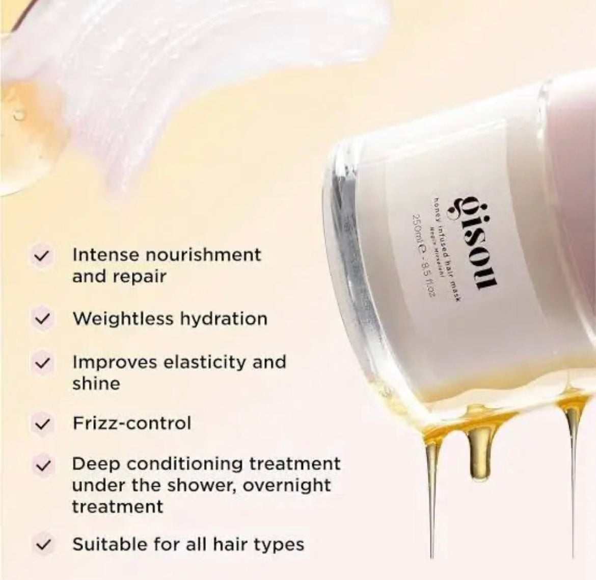 Gisou Honey Infused Hair Mask -75ml