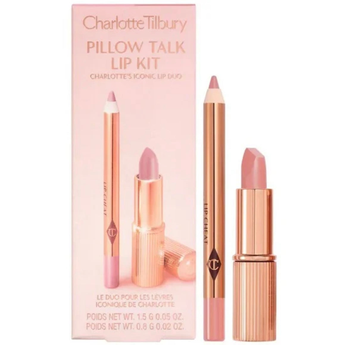 CHARLOTTE TILBURY - Mini Pillow Talk Lipstick & Liner Set - Pillow Talk Fair