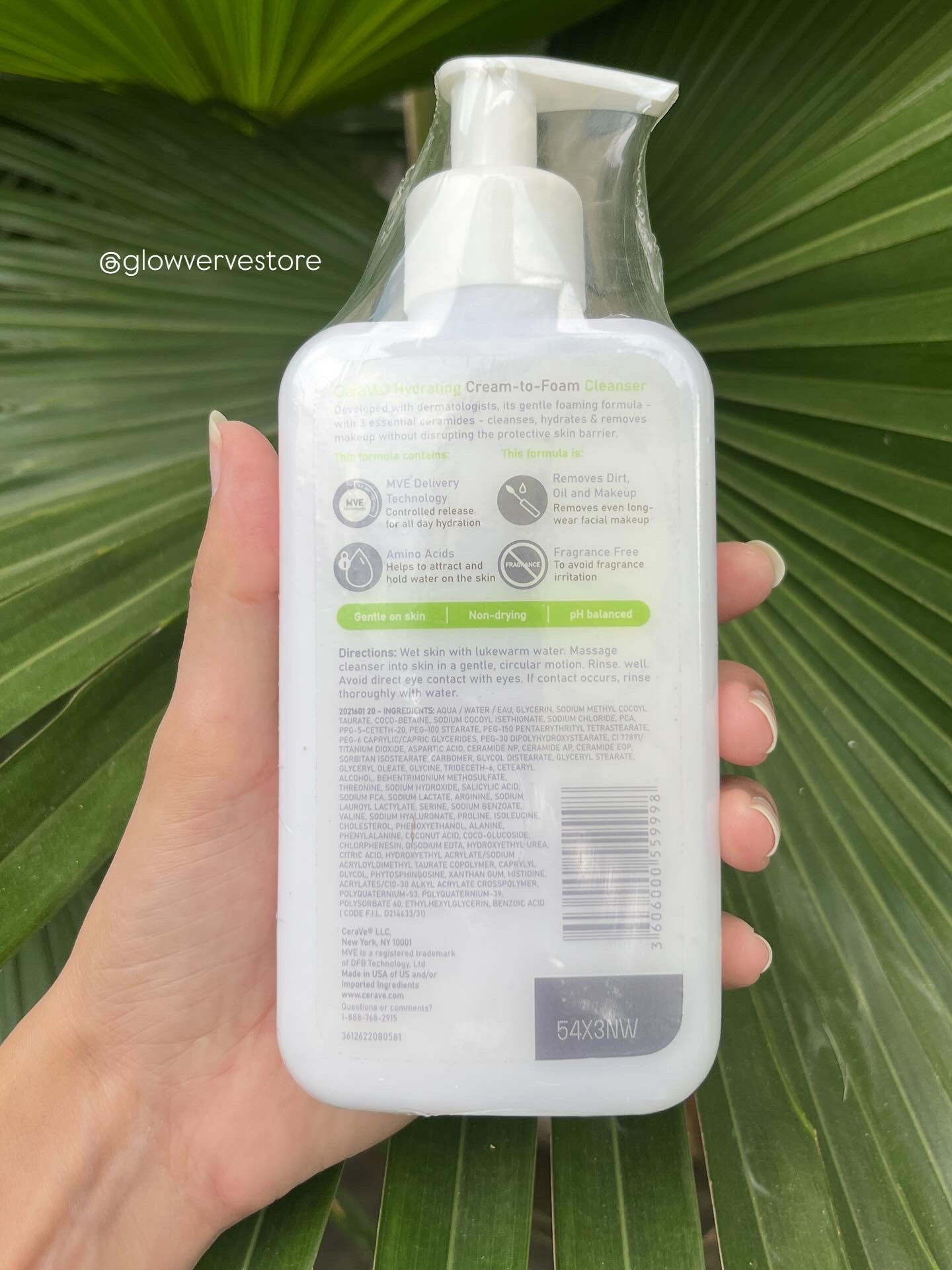 CeraVe Hydrating Cream-to-Foam Cleanser -237ml