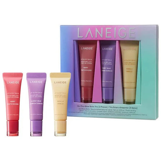 LANEIGE Lip Glowy Balm trio pack of 3 set