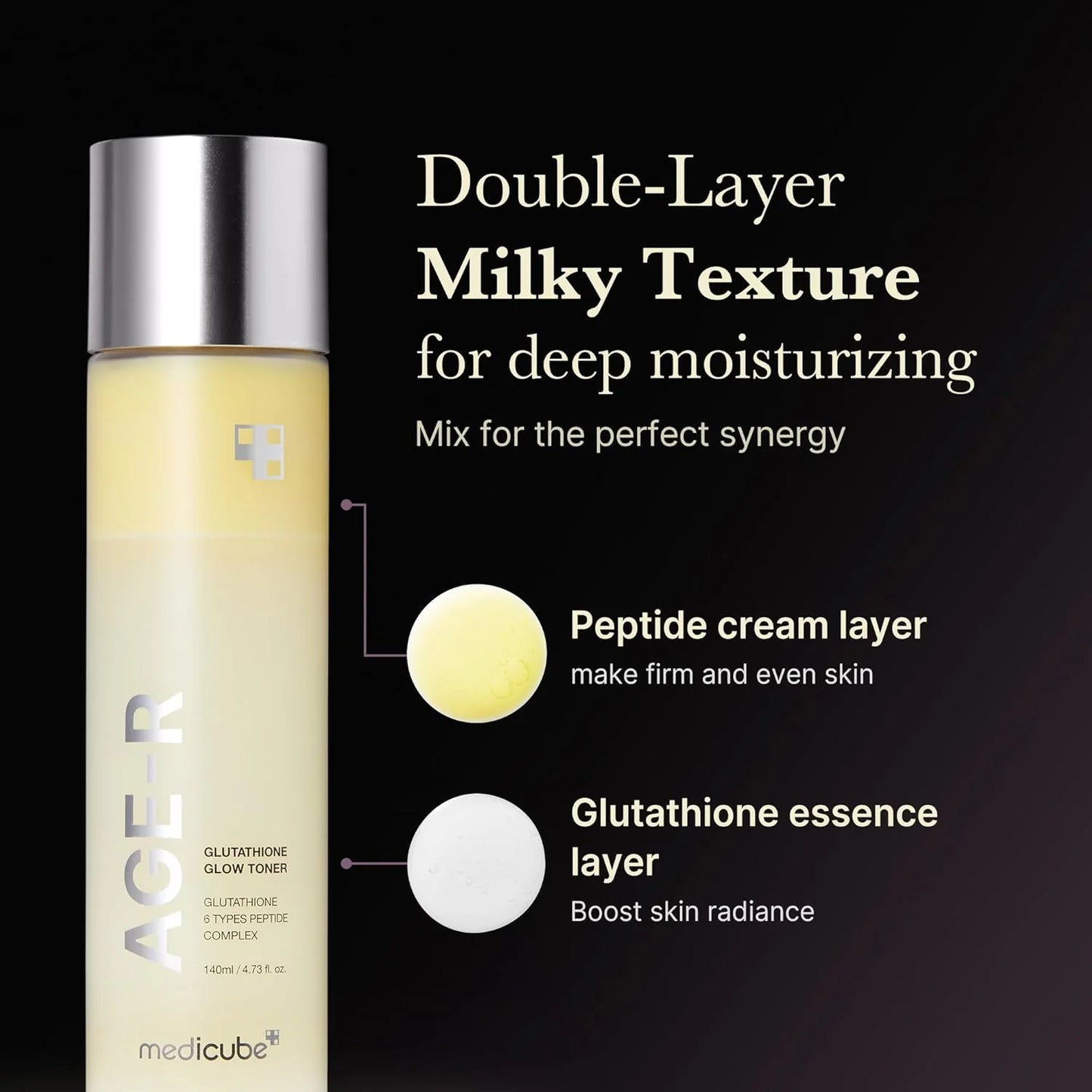 Medicube Age-R Glutathione Glow Toner -140ml