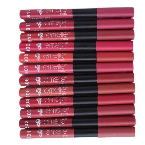 Emelie Soft Matte Lip Pencils (Set of 12)