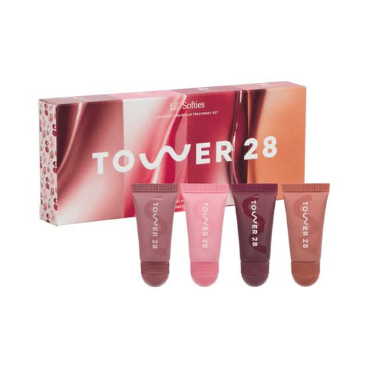 Tower 28 Lip Balm Beauty Mini Lil Softies Tinted Lip Set -4Pc