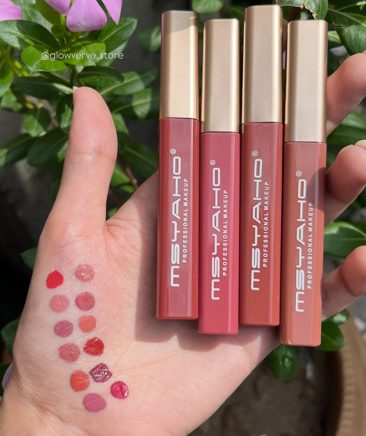 MSYAHO Long Lasting Pure Matte Lip Gloss (Pack Of 12)